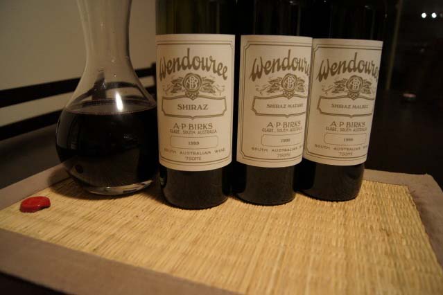 Tasting the 1998 Wendouree wines at Wendouree Cellars